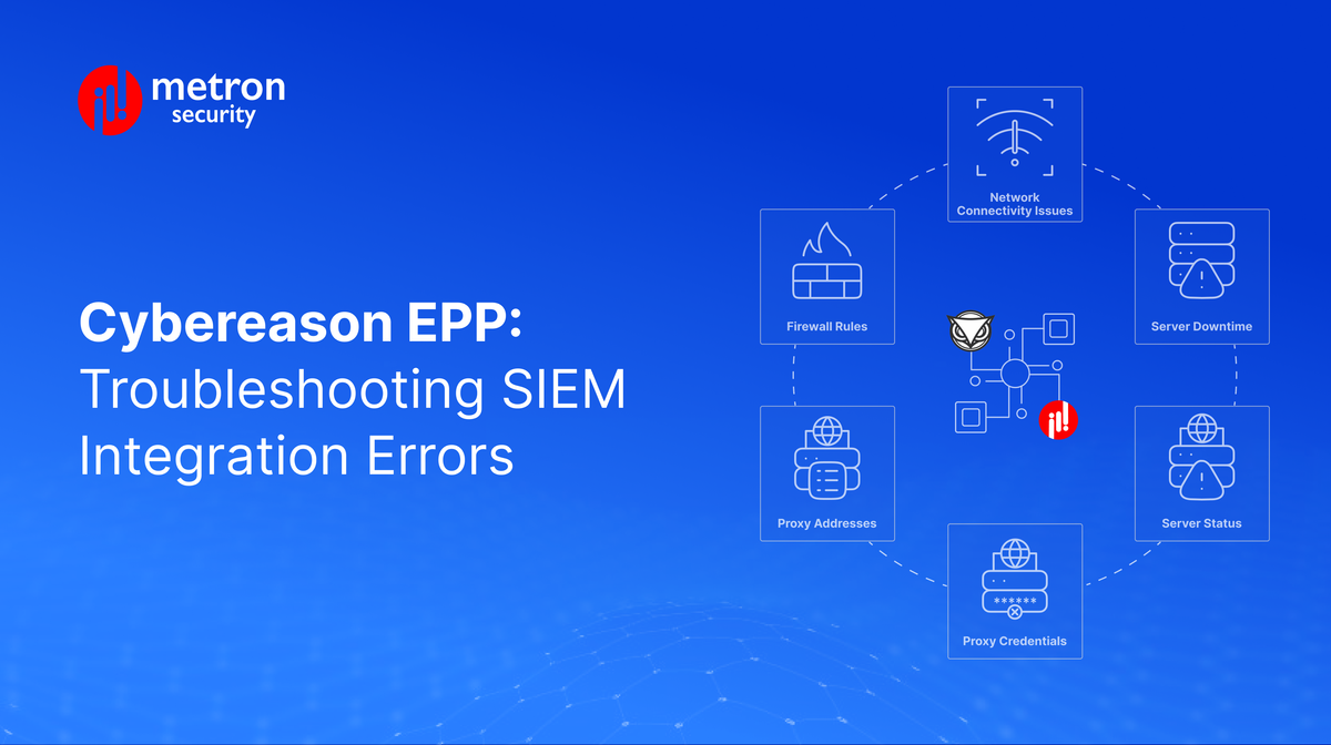 Cybereason EPP: Troubleshooting SIEM Integration Errors