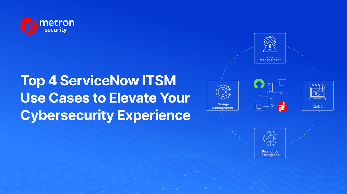 Elevate your Cybersecurity Experience with these 4 ServiceNow ITSM Use Cases