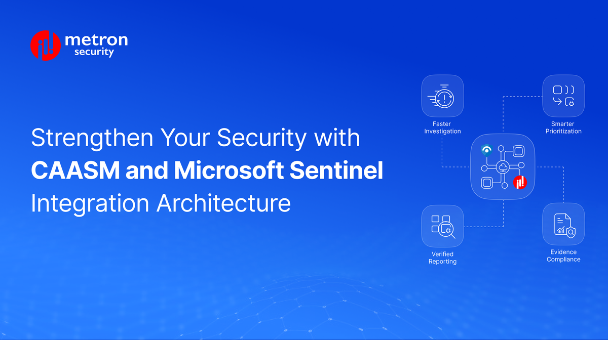 Strengthen Your Security with  CAASM and Microsoft Sentinel Integration Architecture