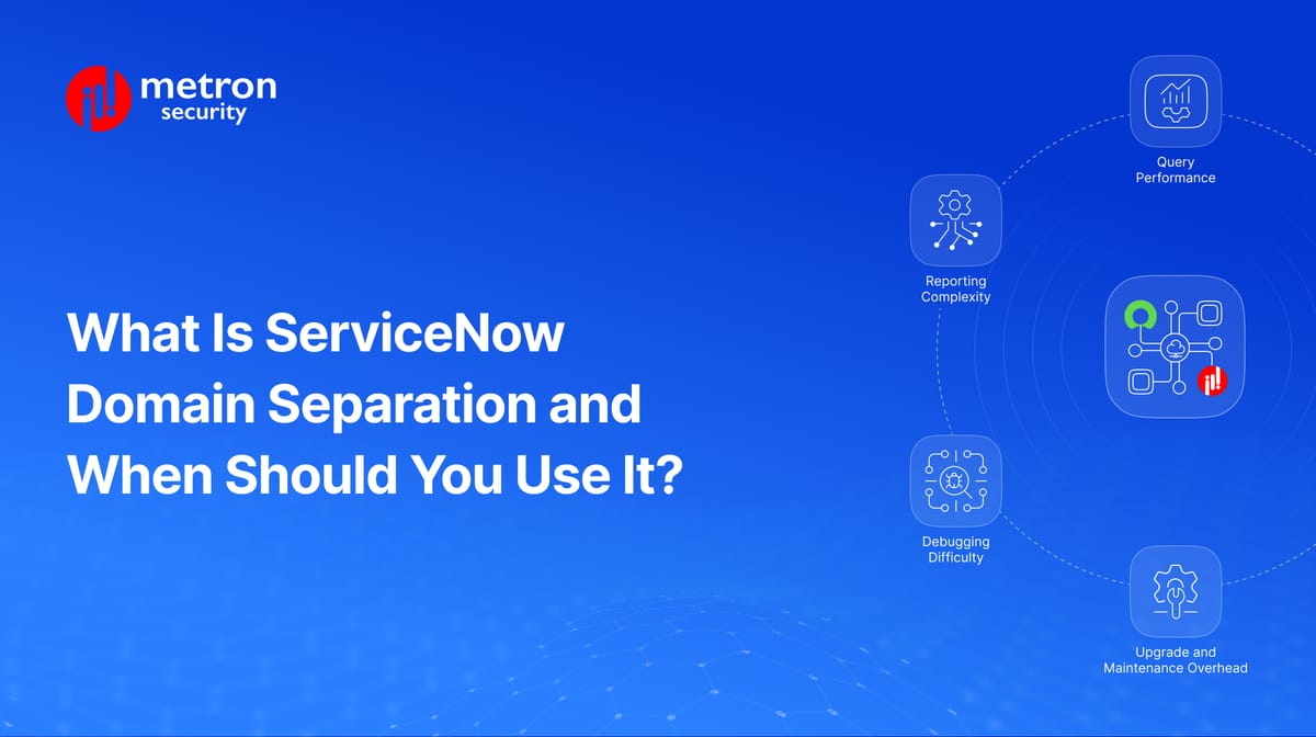 What Is ServiceNow Domain Separation and When Should You Use It?