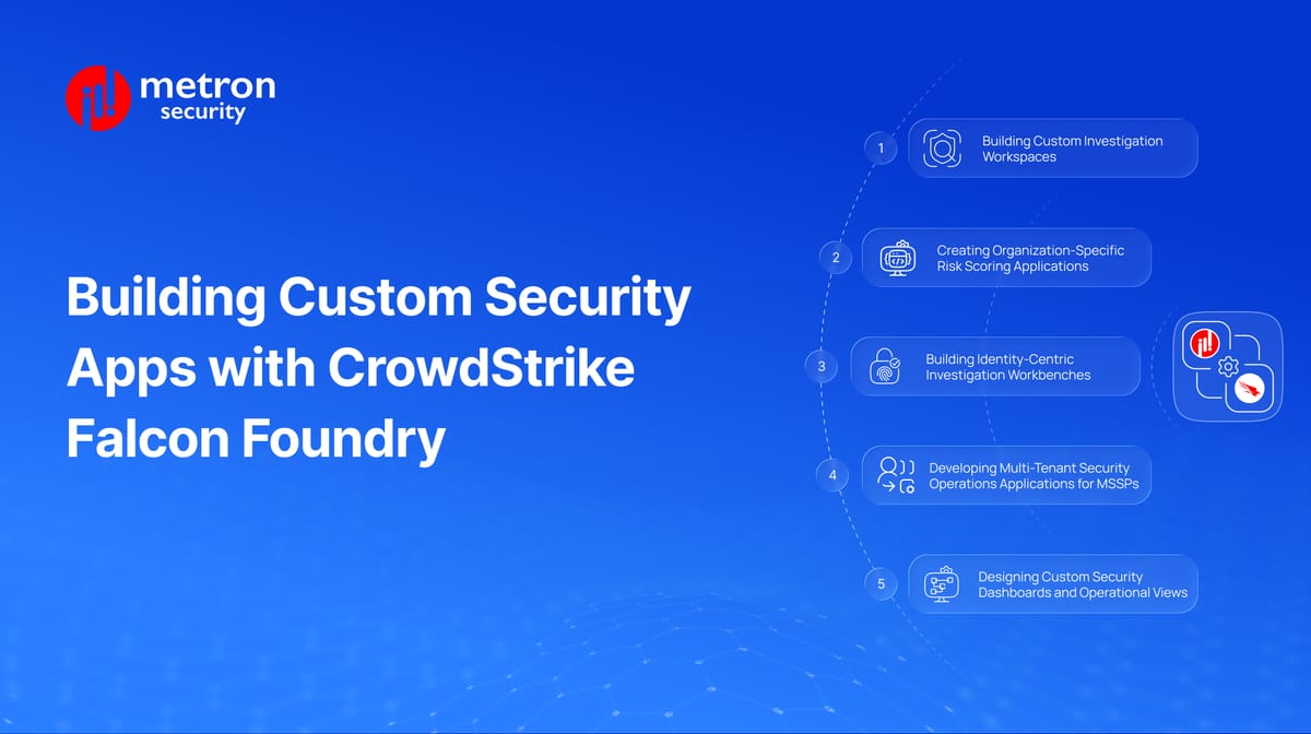 Building Custom Security Applications with CrowdStrike Falcon Foundry