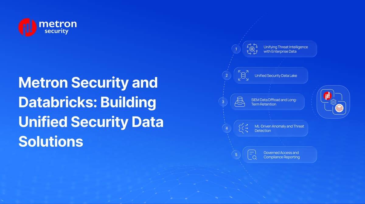 Metron Security and Databricks: Building Unified Security Data Solutions