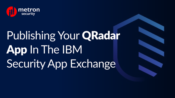 Publishing Your QRadar App in the IBM Security App Exchange