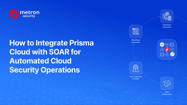 How to Integrate Prisma Cloud with SOAR for Automated Cloud Security Operations
